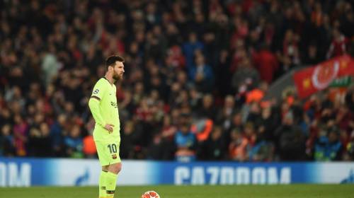 El llanto de Messi después de la eliminación del Barcelona