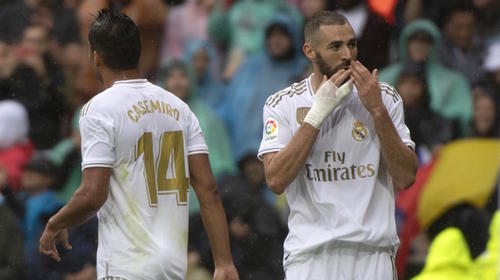 El Madrid sufre, pero vuelve al triunfo con doblete de Benzema