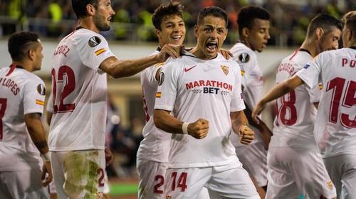 "El Chicharito" se estrenó con el Sevilla y anotó un golazo
