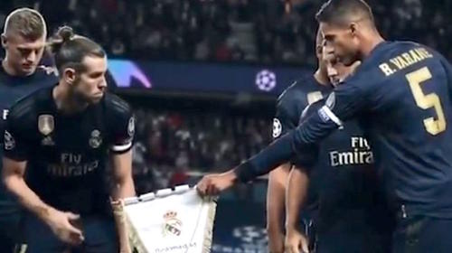 El incidente de Bale al despreciar el banderín del Real Madrid