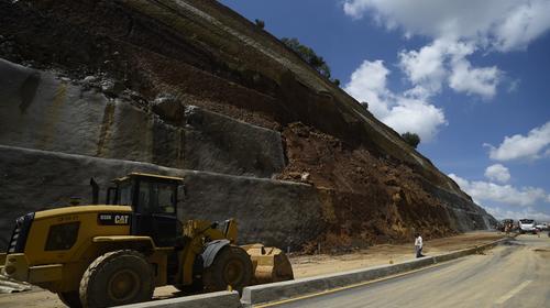Así está el libramiento de Chimaltenango tras los derrumbes