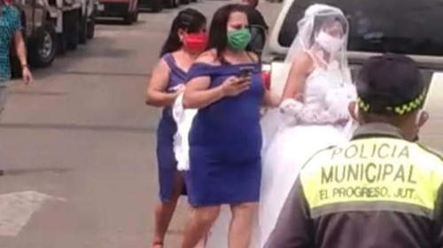 Una boda civil en Jutiapa en tiempos del coronavirus