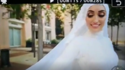Explosión interrumpe sesión de fotos de una boda en Beirut