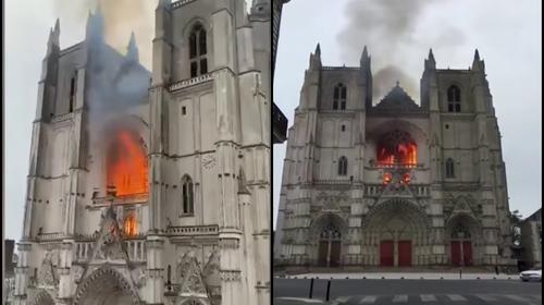 Sospechan que incendio en histórica catedral fue provocado 