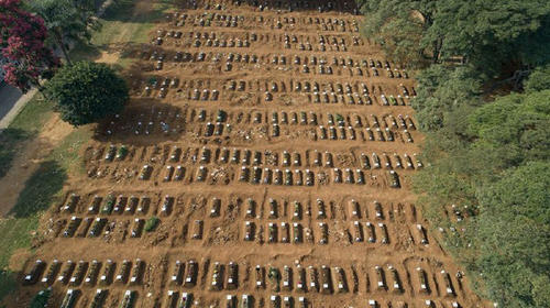 Covid-19: La foto del cementerio en Brasil que impacta al mundo