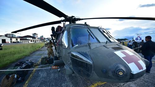 Así son los helicópteros que envió EE.UU. para ayuda humanitaria 