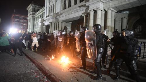 PNC sobre disturbios: "No eran genuinos manifestantes pacíficos"