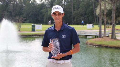 Miguel Leal brilla en torneo internacional de golf juvenil 