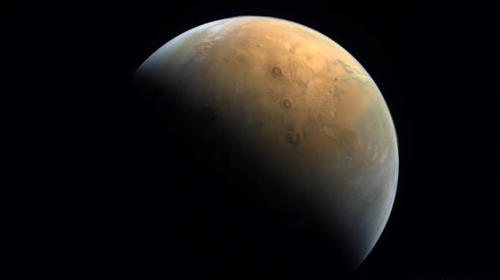 Sonda emiratí "Esperanza" manda su primera imagen de Marte