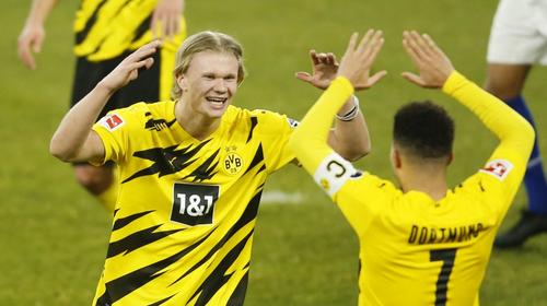 El golazo de Haaland en la victoria del Dortmund ante el Schalke