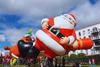 Los detalles del desfile de globos gigantes en la ciudad