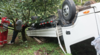 Camión cae a 15 metros en una carretera de Guatemala