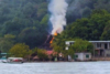 Allisson Valdez captó el momento del incendio en Raíces del Lago